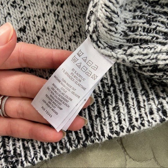 Ruby Moon x Anthropologie Heathered Cropped Knit Hoodie Sweater XS - Picture 6 of 11